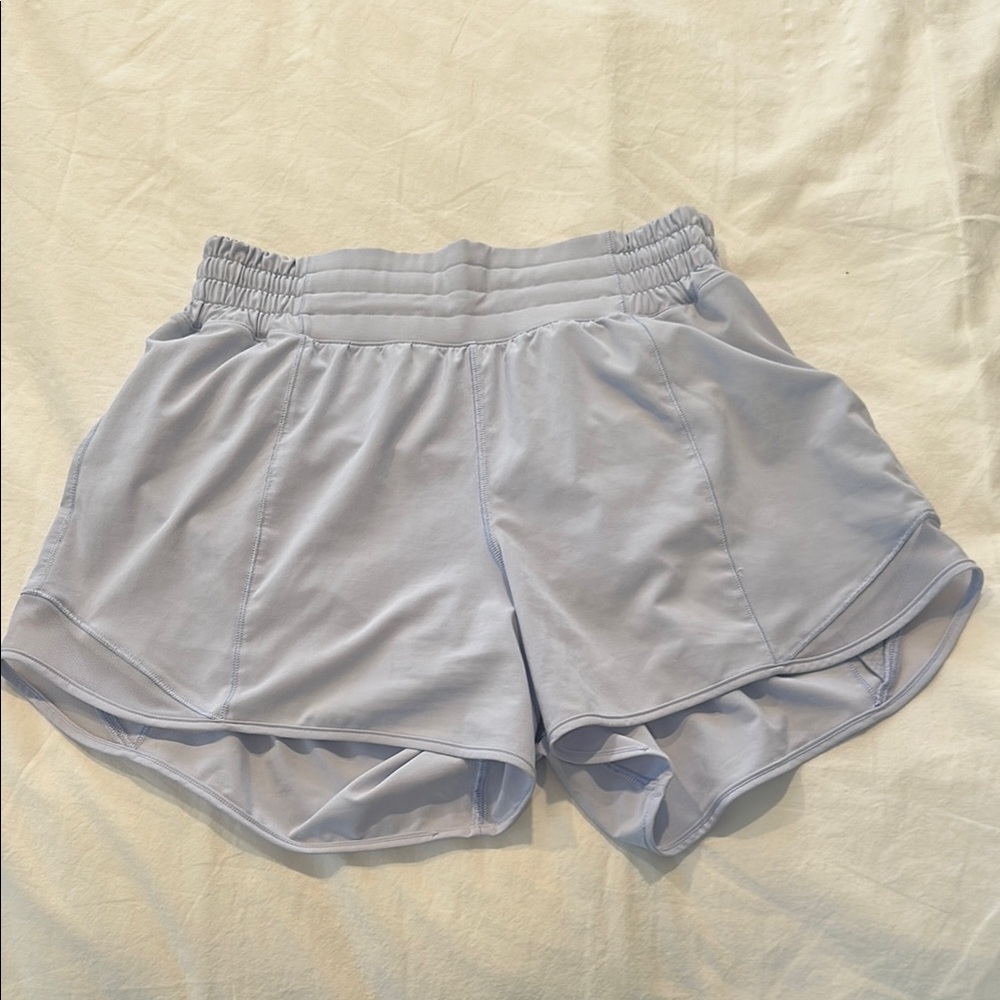 Light Blue Hotty Hot High Rise Shorts